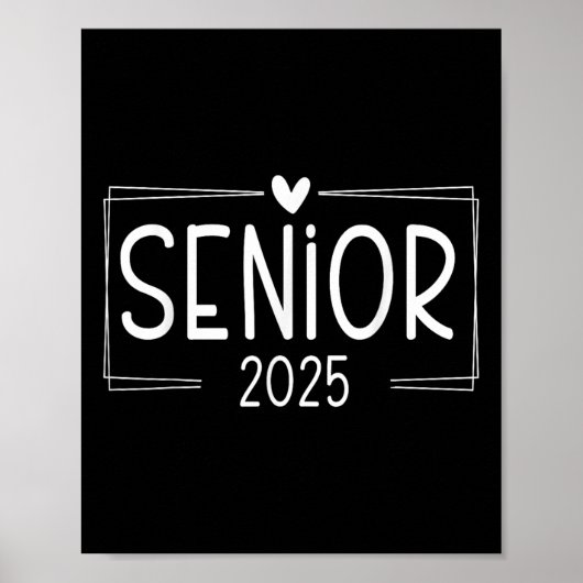 Cl van 2025 senior 25 middelbare school Afstuderen Poster (Voorkant)