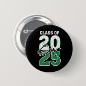 CL van 2025 Senior - Afstuderen 2025 Groen Ronde Button 5,7 Cm (Voorkant /achterkant)