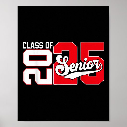 CL van 2025 Senior Afstuderen 2025 Terug naar scho Poster (Voorkant)