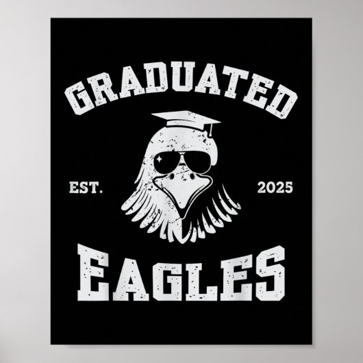 Cl van 2025 Senior Mannen Afgestudeerd Eagles Masc Poster (Voorkant)