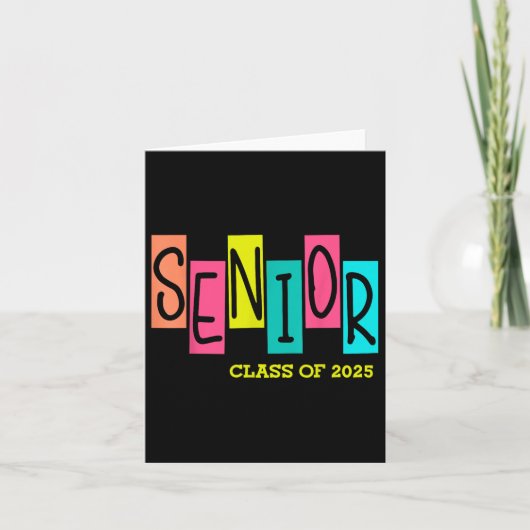 Cl van 2025 Senior School Afstuderen Afstuderen Af Kaart (Voorkant)