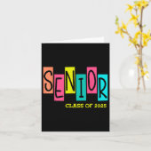 Cl van 2025 Senior School Afstuderen Afstuderen Af Kaart (Gele Bloem)