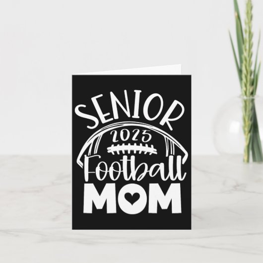 Cl van 2025 Senior Voetbal Afstuderen Mom Kaart (Voorkant)