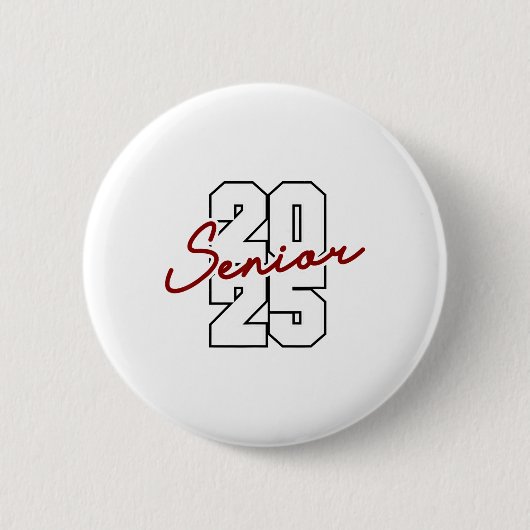 Cl van 2025 Senioren High School College Afstudere Ronde Button 5,7 Cm (Voorkant)