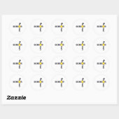 CL van 2025 Softbyll Senior Afstuderen Afstuderen Ronde Sticker (Vel)