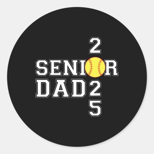 CL van 2025 Softll Dad Senior Afstuderen Afstudere Ronde Sticker (Voorkant)