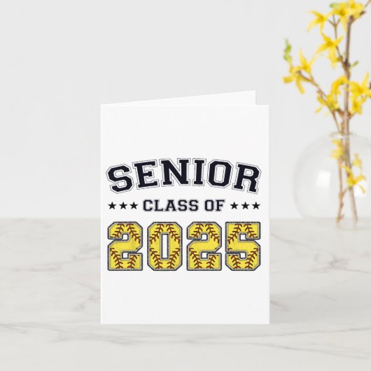 CL van 2025 Softll Senior Afstuderen Afstuderen Vr Kaart (Gele Bloem)