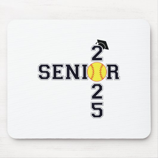 CL van 2025 Softll Senior Afstuderen Afstuderen Vr Muismat (Voorkant)