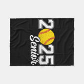 Cl Van 2025 Softll Senior Retro Senior 2025 Softll Fleece Deken (Voorkant (Horizontaal))