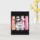 Cl van 2025 Vrouwen Afstuderen Senior High School  Kaart (Gele Bloem)