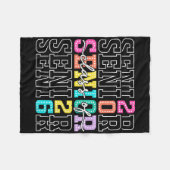 CL van 2026 Senior 2026 Afstuderen Student Mannen Fleece Deken (Voorkant (Horizontaal))