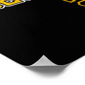 CL van 2026 Senior 26 High School Afstuderen Zwart Poster (Hoek)