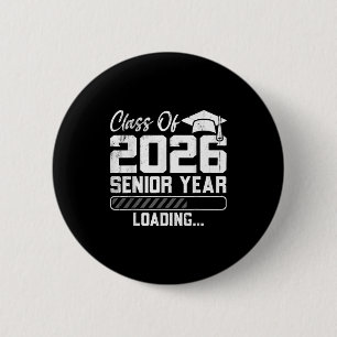 CL van 2026 Senior Jaar Loading Countdown Graduati Ronde Button 5,7 Cm
