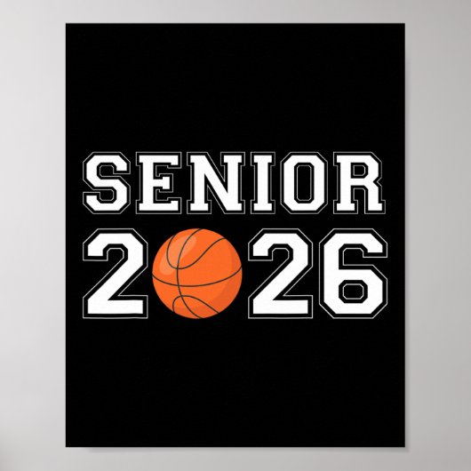 Cl Van 2026 Senior Schets Mannen Jongens Poster (Voorkant)