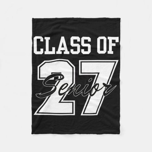 Cl van 2027 Afstuderen Senior Ck naar school 2026 Fleece Deken (Voorkant)