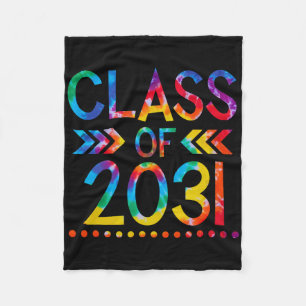 Cl van 2031 - Tie Dye terug naar school Cl van 203 Fleece Deken