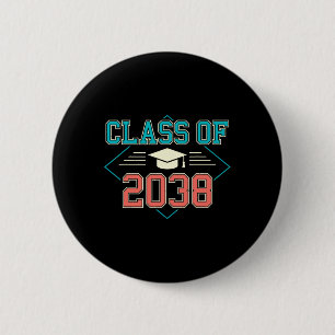 CL van 2038 Eerste schooldag Pre K groeien naar Gr Ronde Button 5,7 Cm