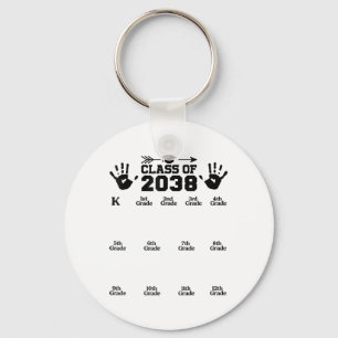 CL van 2038 groeien met ME handafdruk pre K 12e kl Sleutelhanger
