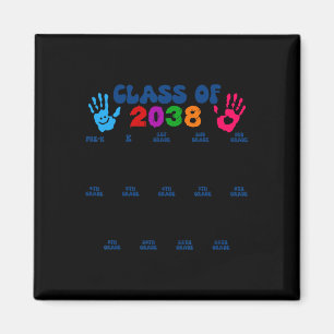 CL van 2038 Handafdruk Schattige Terug naar school Magneet