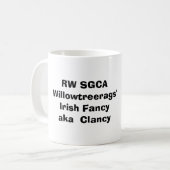 cla1, RW SGCAWillowtreerags'Irish Fancyaka Clancy Koffiemok (Voorkant links)
