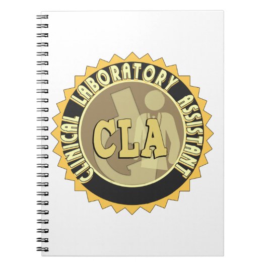 CLA BADGE - KLINISCHE LABORATORIUMHULP NOTITIEBOEK (Voorkant)