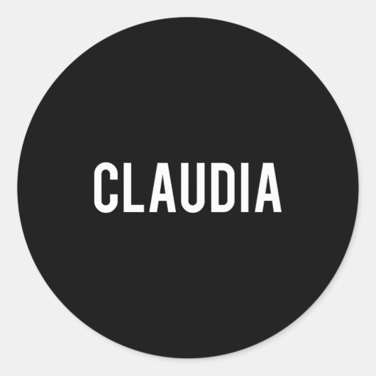 Cla - Cool New Funny Name Fan Gift Tee Ronde Sticker (Voorkant)