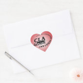 CLA SLOGAN - NICE EN PRECISE! LABORATORIUM HART STICKER (Envelop)