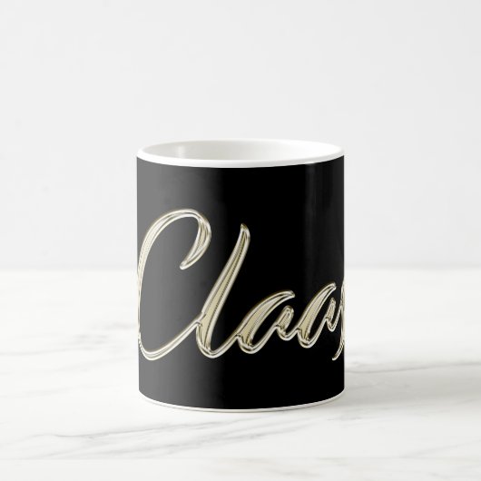 Claas Name whitegold Tasse Teetasse Kaffeetasse Koffiemok (Center)
