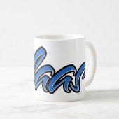 Claas Vorname Name blue Tasse Kaffeetasse Koffiemok (Voorkant rechts)