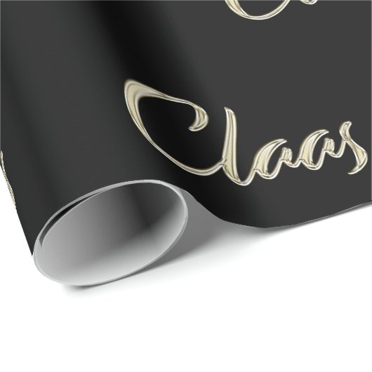 Claas Vorname Name edles Geschenkpapier Papier (Rol Hoek)