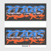 Claas Vorname Name Graffiti Aufkleber Sticker (Vel)