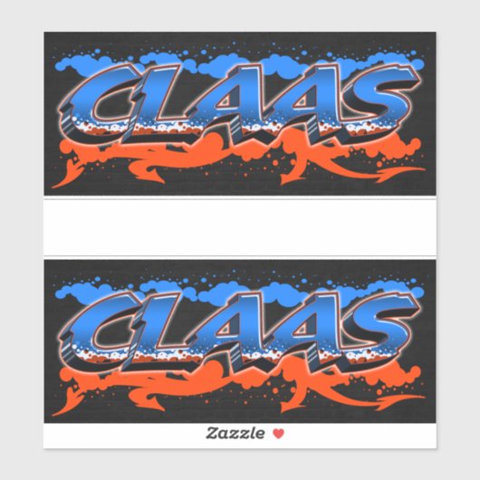 Claas Vorname Name Graffiti Aufkleber Sticker (Vel)