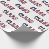 Claas Vorname Name USA US Geschenkpapier Papier (Hoek)