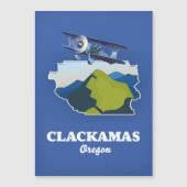 Clackamas Oregon USA-kaart (Voorkant)