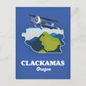 Clackamas Oregon VS kaart (Voorkant)