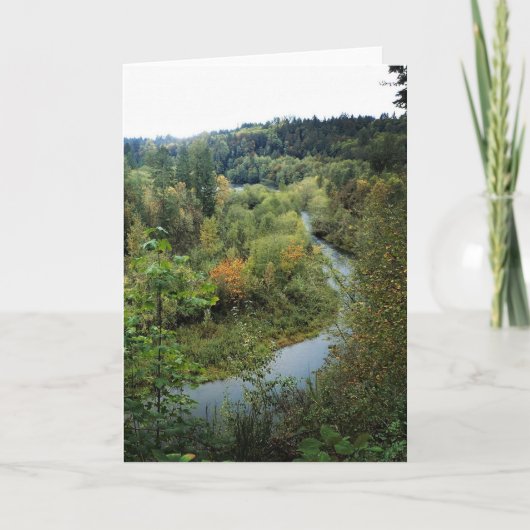 Clackamas River, OR Kaart (Voorkant)