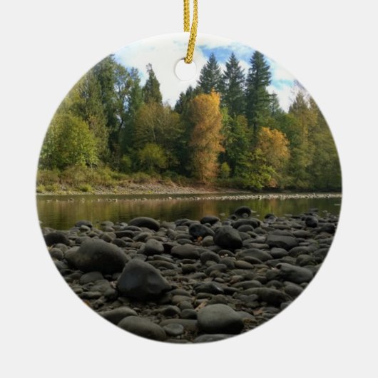 Clackamas River, OR Keramisch Ornament (Voorkant)