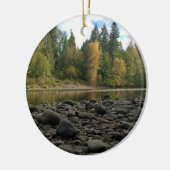 Clackamas River, OR Keramisch Ornament (Links)