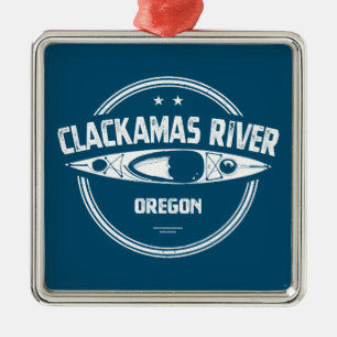 Clackamas River Oregon Kajakken Metalen Ornament