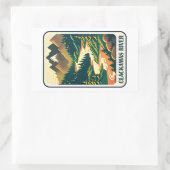 Clackamas River Oregon Kleuren Rechthoekige Sticker (Tas)