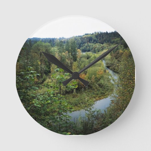 Clackamas River, Oregon Ronde Klok (Voorkant)