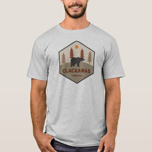 Clackamas Wilderness Oregon Beer T-shirt (Voorkant)