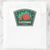 Clackamas Wilderness Oregon Camping Rechthoekige Sticker (Tas)