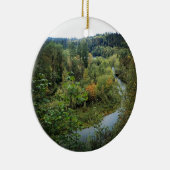 Clackamasrivier, OR Keramisch Ornament (Rechts)
