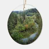Clackamasrivier, OR Keramisch Ornament (Links)