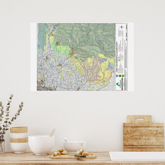 ClackLandMap Poster (Keuken)