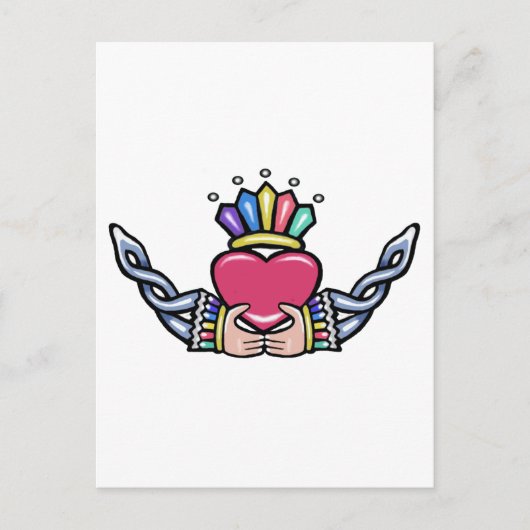 Claddagh #1B beroemd gemaakt door Trinity Briefkaart (Voorkant)
