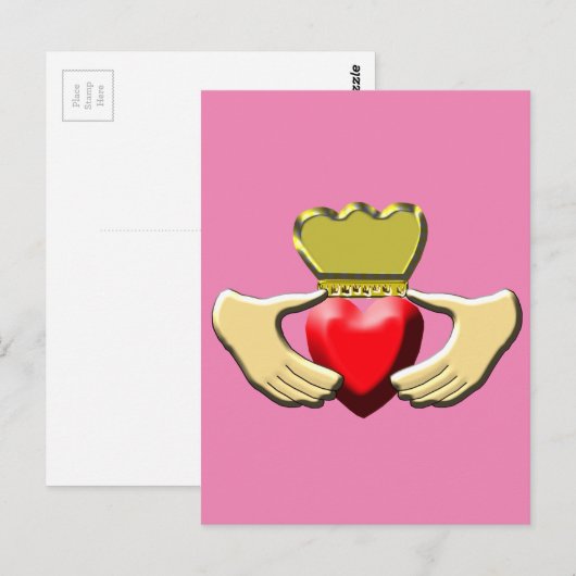 Claddagh Briefkaart (Voorkant / Achterkant)