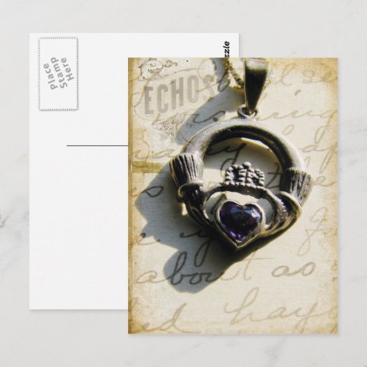 Claddagh Briefkaart (Voorkant / Achterkant)