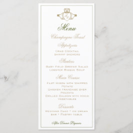 Claddagh bruiloft receptie menu
